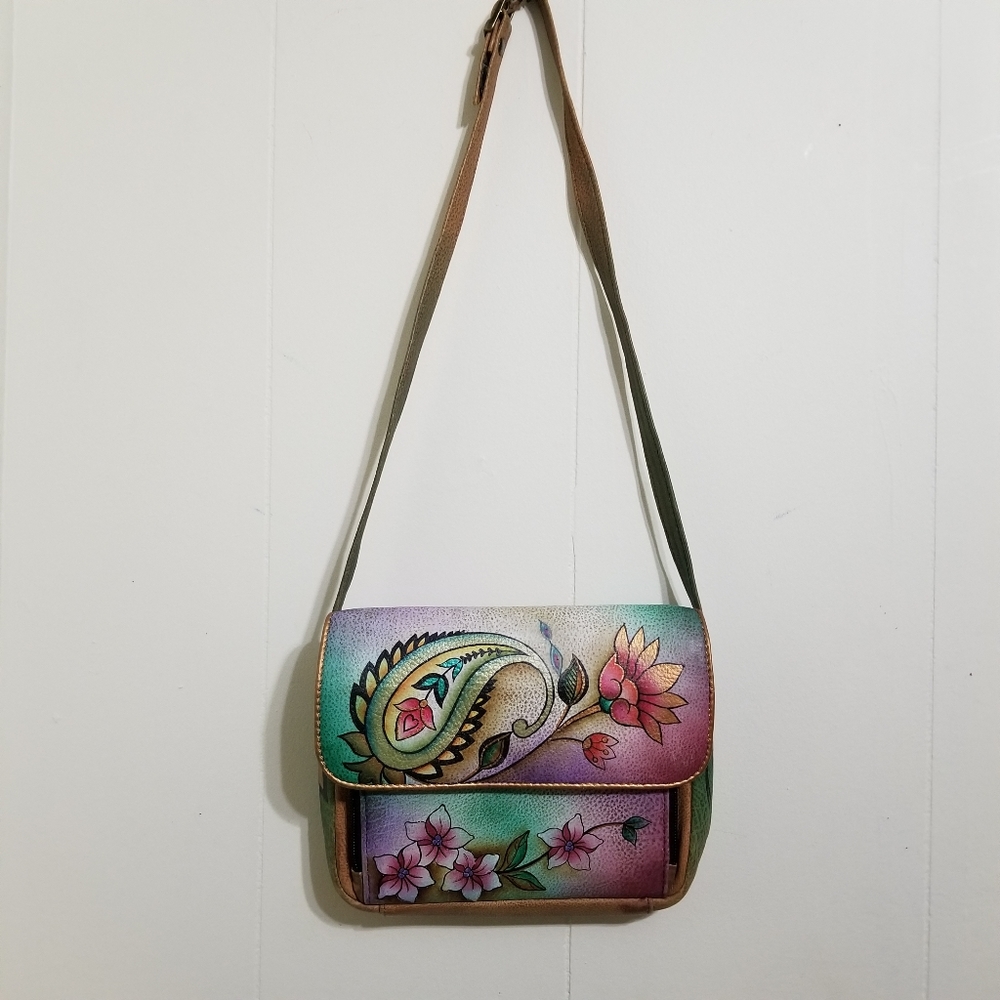 Anuschka Flapover Crossbody Bag
